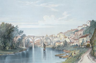 Knaresborough Viaduct by John Cooke Bourne